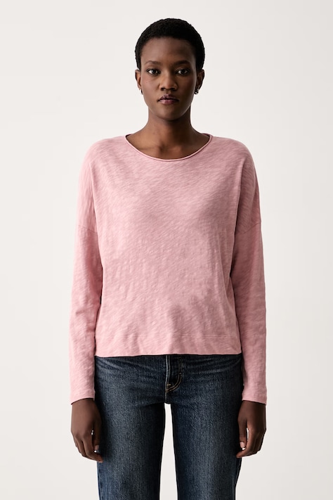 Marc O'Polo longsleeve damski bawełniany różowy 5000012508