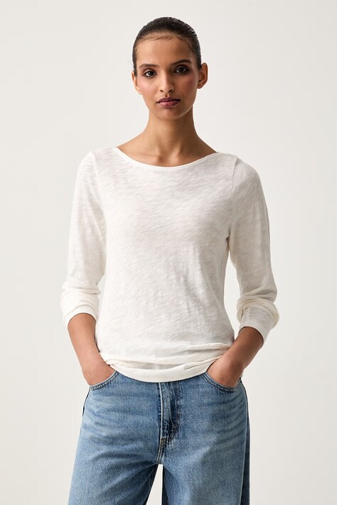 Marc O'Polo longsleeve damski bawełniany beżowy 5000012507