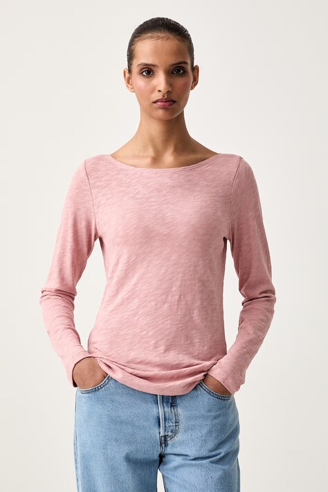 Marc O'Polo longsleeve damski bawełniany różowy 5000012507