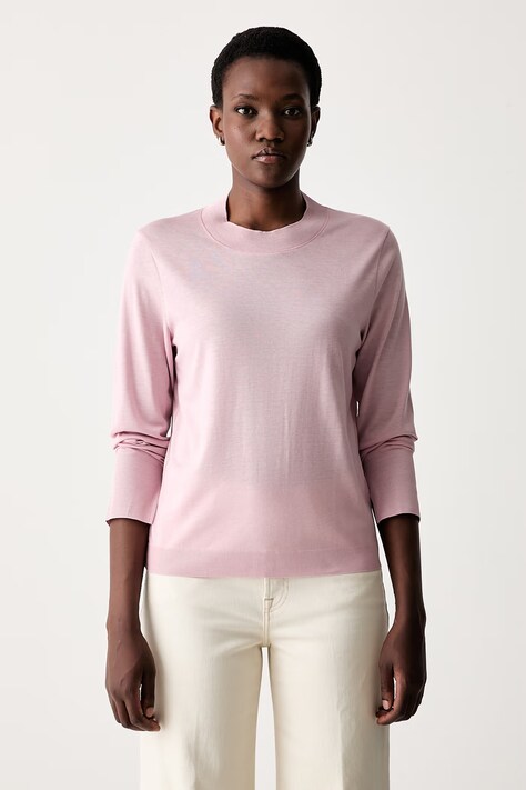 Marc O'Polo longsleeve damski z lyocellem różowy 5000012502