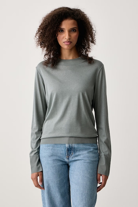 Marc O'Polo Longsleeve damski z lyocellem szary 5000012502