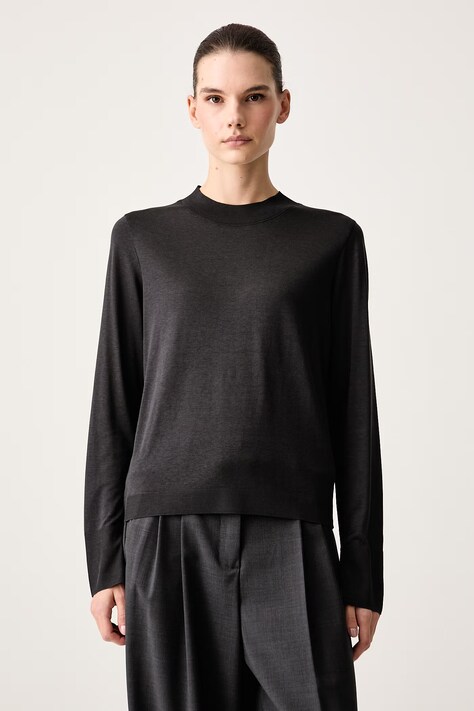 Marc O'Polo Longsleeve damski z lyocellem szary 5000012502