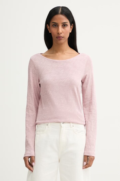 Marc O'Polo longsleeve damski bawełniany różowy 5000014390