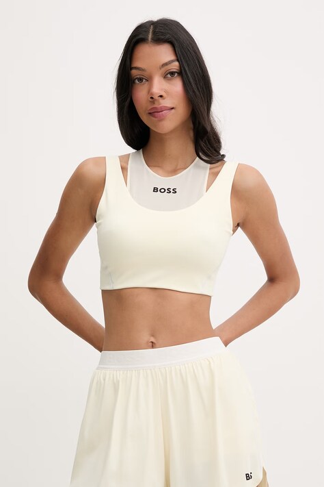 BOSS top ženski Ekaden bež 50572060