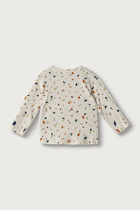 United Colors of Benetton Longsleeve niemowlęcy bawełniany beżowy 3Q74A107G
