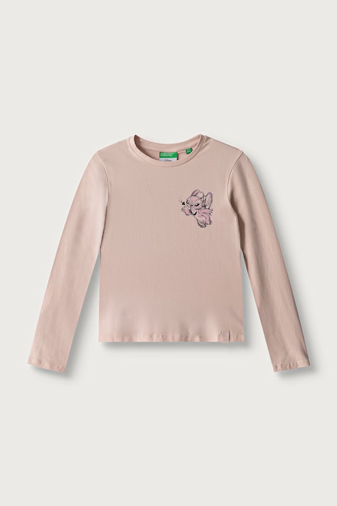 United Colors of Benetton Majica dugih rukava za djecu s pamukom roza 3MO6C10U2