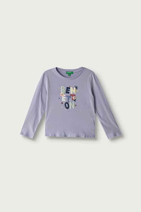 United Colors of Benetton Majica dugih rukava za djecu od pamuka ljubičasta 3ATNG10NI