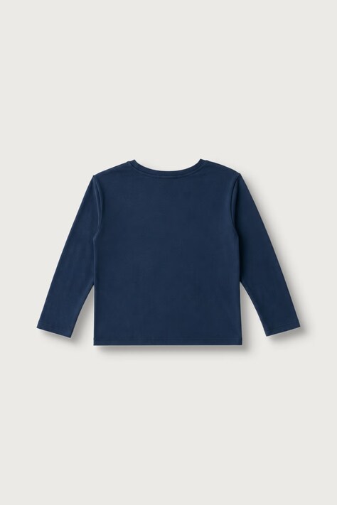 United Colors of Benetton Longsleeve dziecięcy bawełniany granatowy 3ATNG10NI