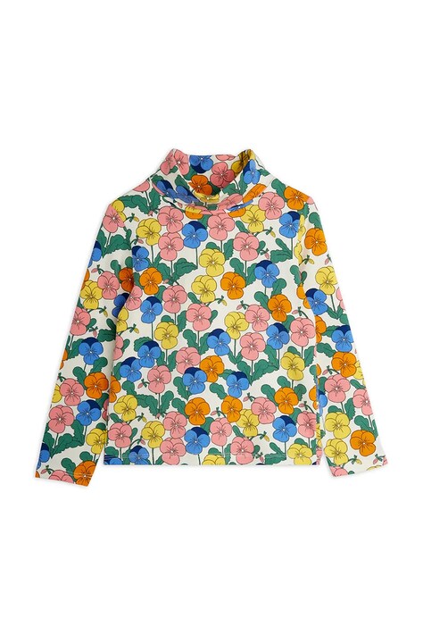 Mini Rodini longsleeve dziecięcy bawełniany z elastanem Violas multicolor 26720126