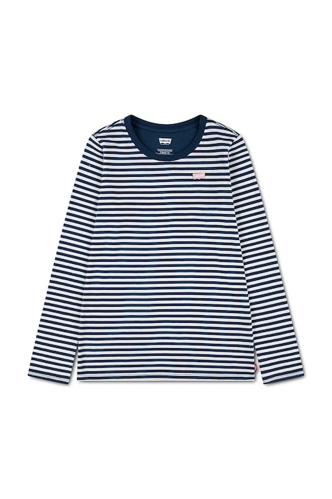 Levi's majica dugih rukava za djecu s pamukom STRIPE TEE mornarsko plava 4ER405