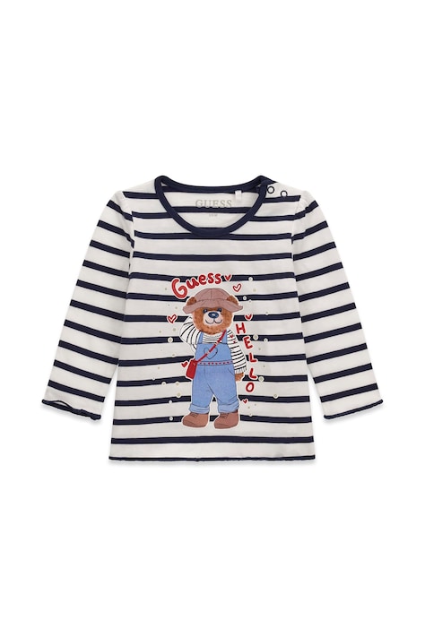 Guess Μακρυμάνικο παιδικό βαμβακερό μπλε K6BI13 K5840