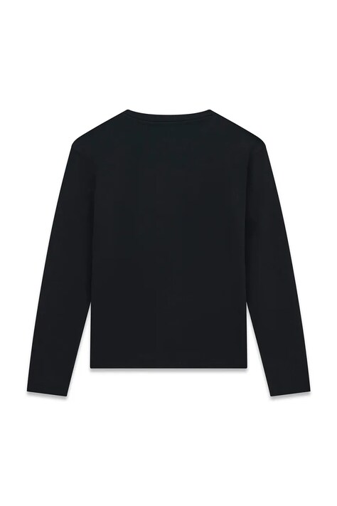 Guess Longsleeve dziecięcy bawełniany z elastanem czarny J6BI30 K5832