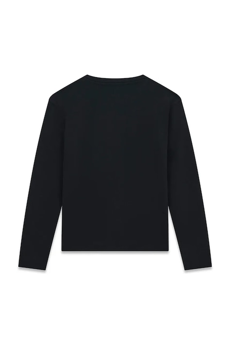 Guess Longsleeve dziecięcy bawełniany z elastanem czarny J6BI30 K5832