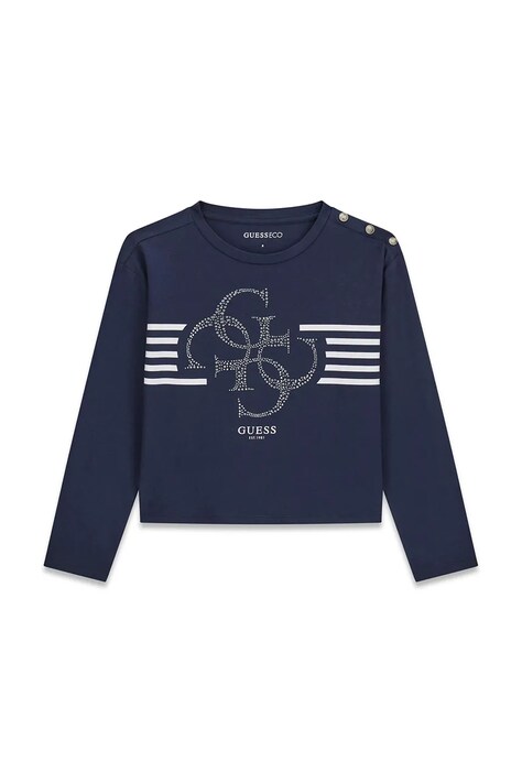 Guess Longsleeve dziecięcy granatowy J6BI22 K5819