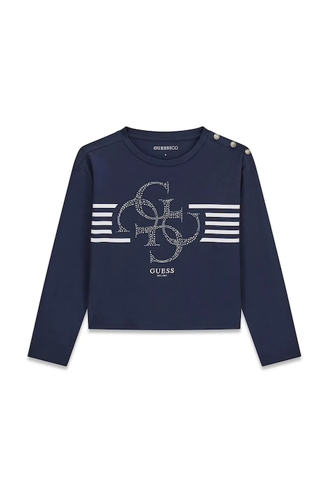 Guess Longsleeve dziecięcy granatowy J6BI22 K5819