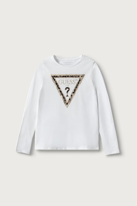 Guess Лонгслив для детей из хлопка белый J6BI02 K5771