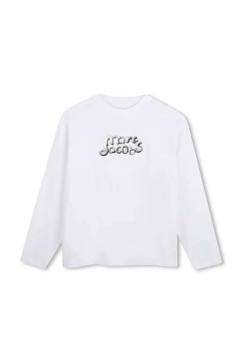 MARC JACOBS Μακρυμάνικο παιδικό βαμβακερό λευκό W60997