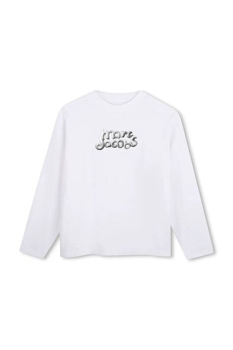 MARC JACOBS Maglietta a maniche lunghe per bambini in cotone bianca W60997