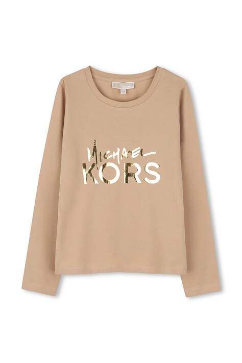 Michael Kors Μακρυμάνικο παιδικό με βαμβάκι μπεζ R30825