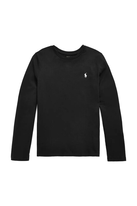 Polo Ralph Lauren tričko s dlhým rukávom detské bavlnené čierne 313841122012