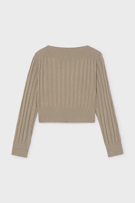 Mayoral longsleeve dziecięcy z wiskozą beżowy 7066