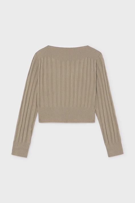 Mayoral longsleeve dziecięcy z wiskozą beżowy 7066