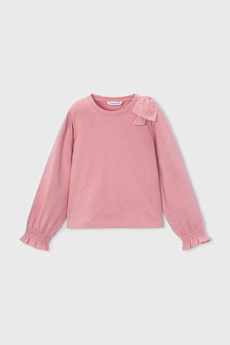 Mayoral a maniche lunghe per bambini con modal rosa 4032
