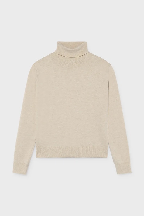 Mayoral Longsleeve dziecięcy z bawełną beżowy 345