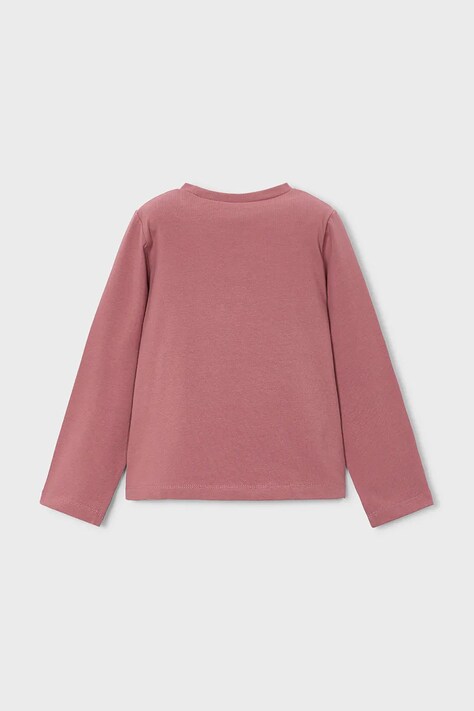 Mayoral longsleeve dziecięcy z bawełną różowy 178