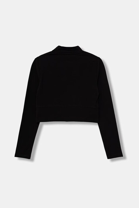 Diesel longsleeve dziecięcy bawełniany z elastanem TCEFILS T-SHIRT czarny J02935