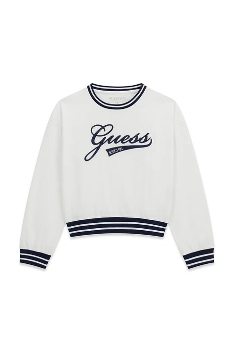 Guess bluza dziecięca bawełniana biała J6YI30 K3765
