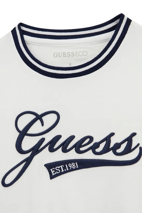 Guess кофта дитяча бавовняна — AW26-BUGZZS, білий — фото 3
