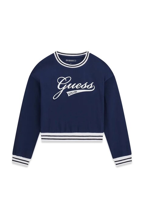 Guess bluza dziecięca bawełniana granatowa J6YI30 K3765