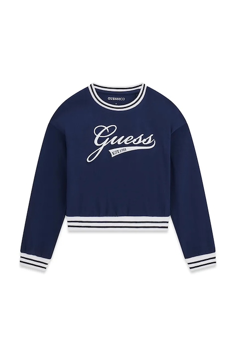 Guess melegítőfelső gyerek pamut sötétkék J6YI30 K3765