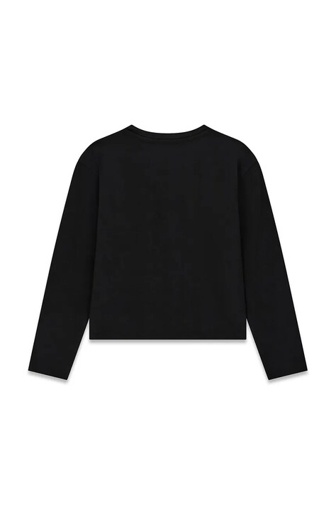 Guess longsleeve dziecięcy bawełniany z elastanem czarny J6YI04 K3671