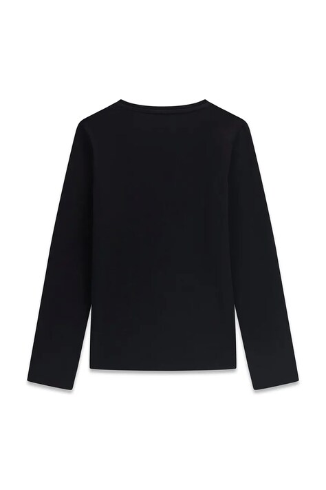 Guess longsleeve dziecięcy bawełniany z elastanem czarny J6YI01 K3664