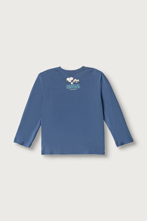 United Colors of Benetton Longsleeve dziecięcy bawełniany niebieski 3I1XG10NF