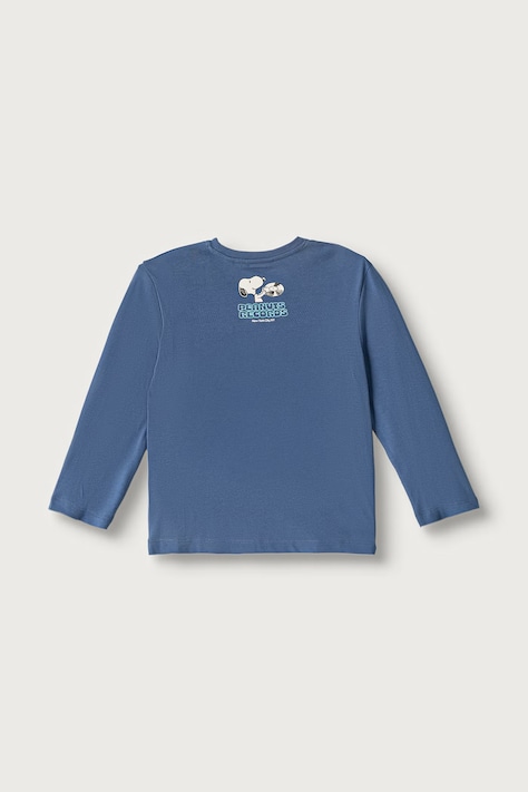 United Colors of Benetton Longsleeve dziecięcy bawełniany niebieski 3I1XG10NF
