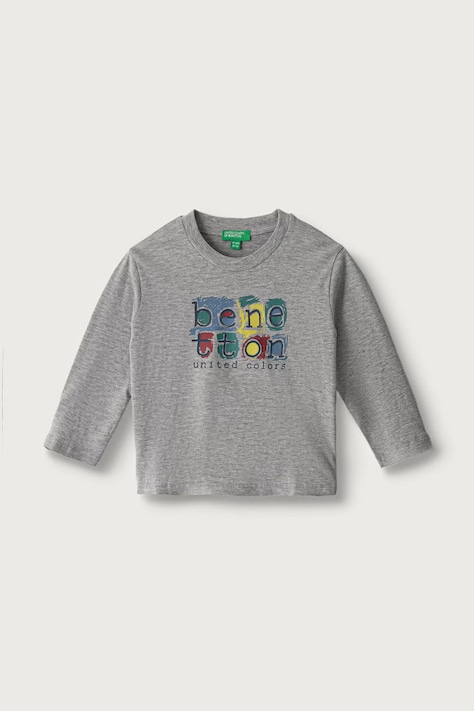 United Colors of Benetton Longsleeve damski bawełniany szary 3ATNG10NK