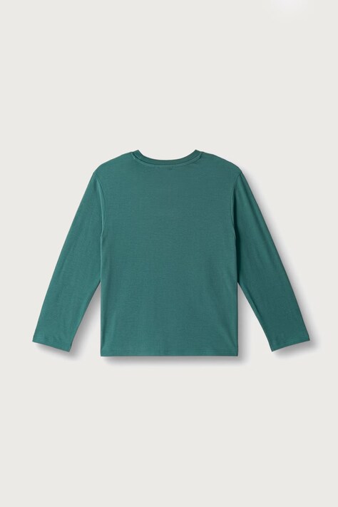 United Colors of Benetton Longsleeve damski bawełniany turkusowy 3ATNG10NK