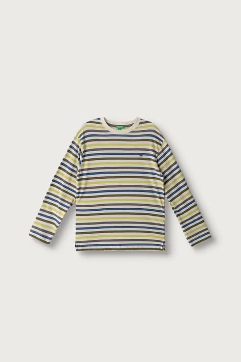 United Colors of Benetton Tričko s dlhým rukávom detské bavlnené béžové 35NUC10UH
