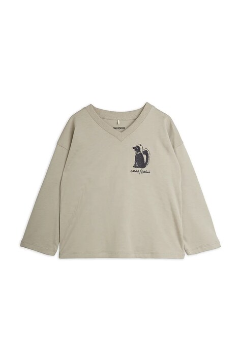 Mini Rodini longsleeve dziecięcy bawełniany Skunk szary 26720113
