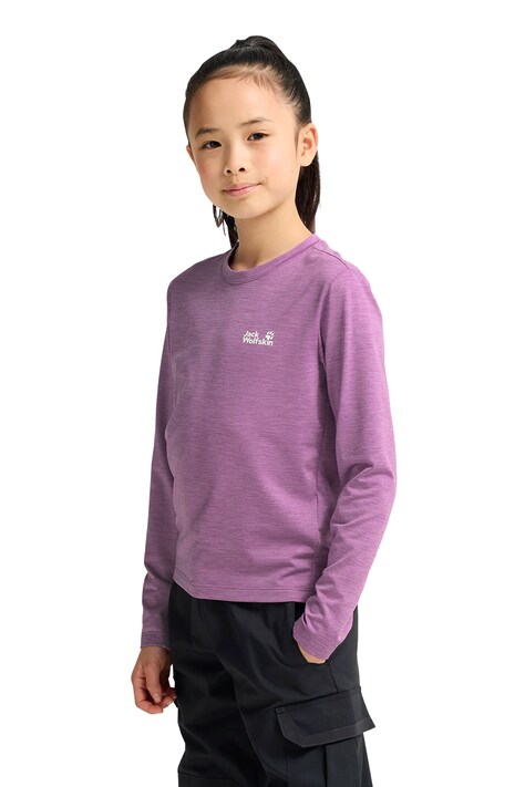 Jack Wolfskin Longsleeve dziecięcy TRAIL fioletowy A66175