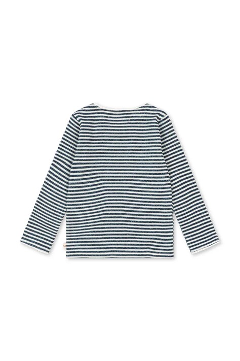 Konges Sløjd Longsleeve pentru copii cu bumbac ROLI STRIPE BLOUSE OCS albastru KS107376