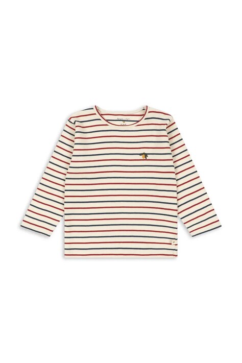 Konges Sløjd tričko s dlhým rukávom detské s modalom VOCO MODAL BLOUSE béžové KS106323