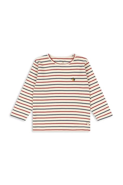 Konges Sløjd tričko s dlhým rukávom detské s modalom VOCO MODAL BLOUSE béžové KS106323