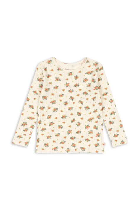 Konges Sløjd μακρυμάνικο παιδικό βαμβακερό MINNIE BLOUSE GOTS λευκό KS106164