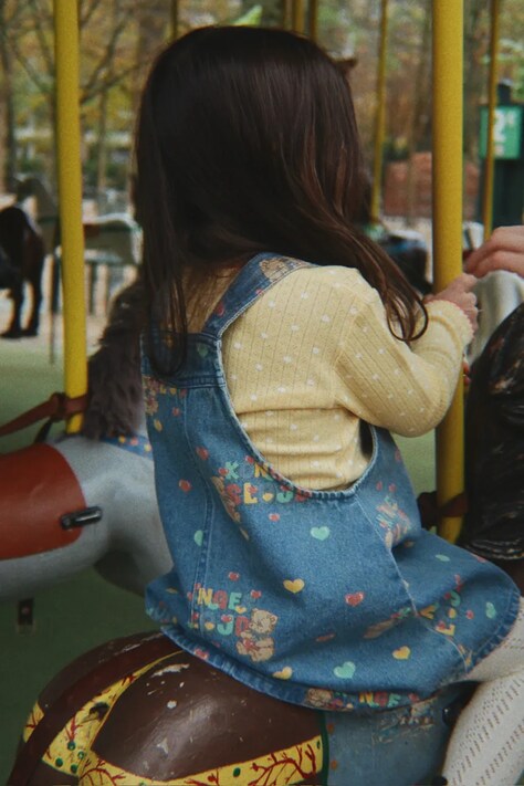 Konges Sløjd Tričko s dlouhým rukávem dětské bavlněné MINNIE BLOUSE GOTS žluté KS106164