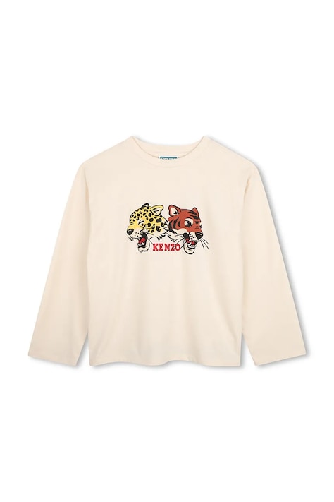 Kenzo μακρυμάνικο παιδικό βαμβακερό μπεζ K62169