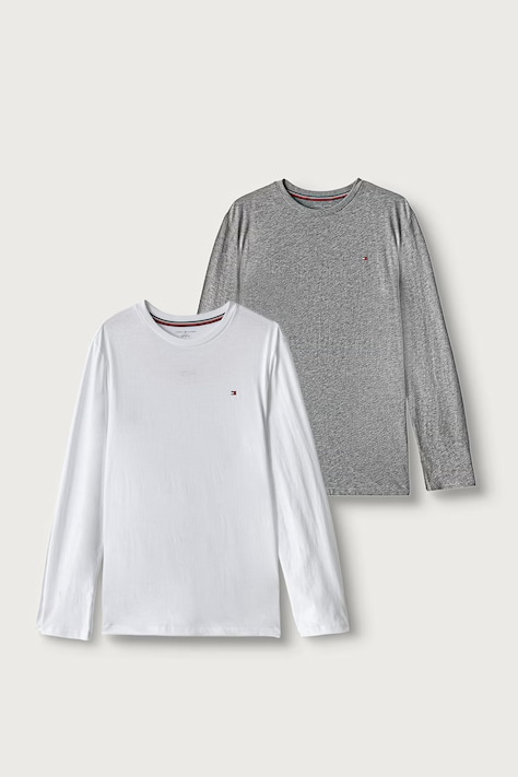 Tommy Hilfiger Longsleeve dziecięcy bawełniany 2-pack szary UK0UK00077
